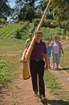 Here comes the first Alphorn