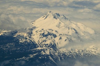Mt Jefferson  from 34000 ft.