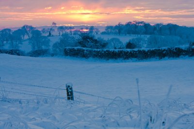 Winter Landscape in Ireland