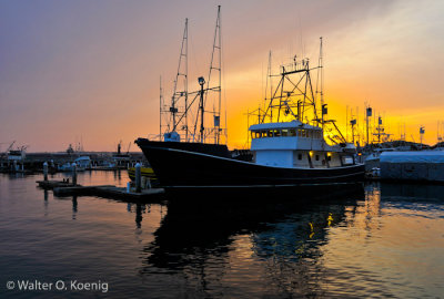 Sunset at the G Street Pier