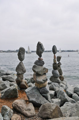 Rock Sculptures on the Bay