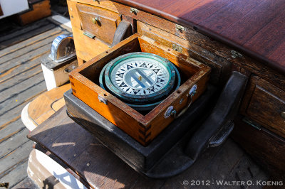 Compass aboard the Exy Johnson