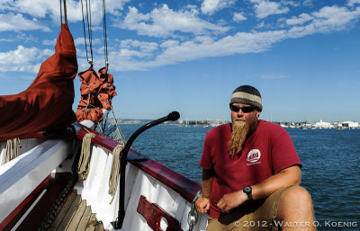 Sailor aboard the American Pride