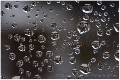 Condensation on the window.