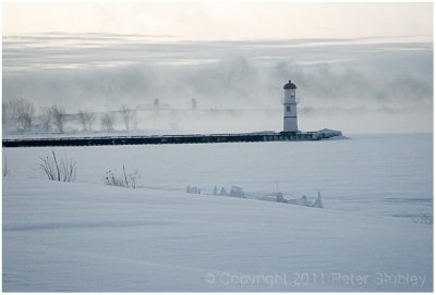 Early morning mist.