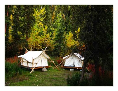 The night in the tent_