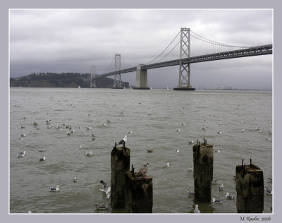 Bay Bridge on a gray day