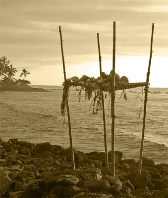 Heiau at Sunset.