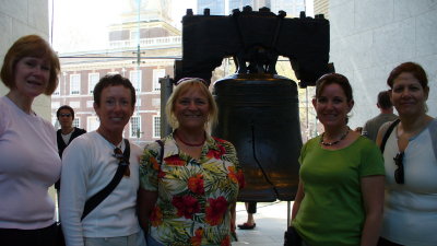 All of us in front of the Liberty Bell