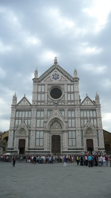 Santa Croce church.  Many famous Italians are entombed in here.