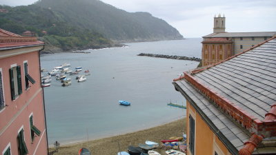 Sept. 18 -- The Due Mari Hotel in Sestri Levante -- the view from one window.