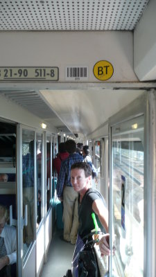 Wednesday, Sept. 22 -- The train ride from Sestri Levante to Naples was . . . interesting.  Most seats had been double-booked.