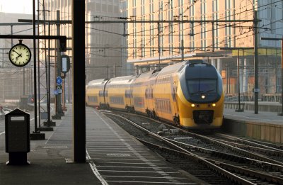 71-Amsterdam-Train Arriving.JPG