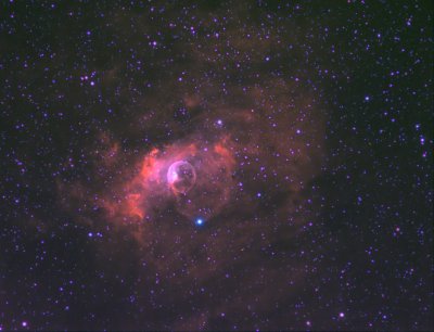 The Bubble Nebula en falso color Versi�n 2