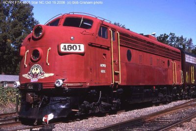 #203 - late addition - ACWR F7 4501 - nose medallion - Star NC - Sunday Oct 19 2008