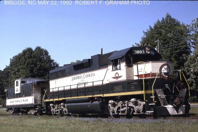 #205 - late addition - vintage ACWR 3803 with caboose in 1993