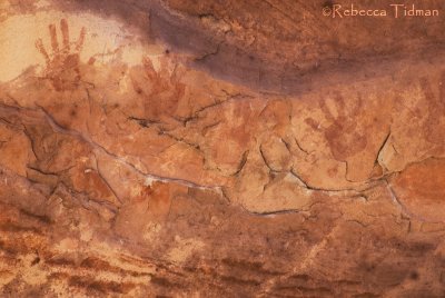 Ancient Handprints, Red Rock Canyon, Nevada