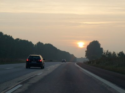 2010-09-11 Highway in evening sun
