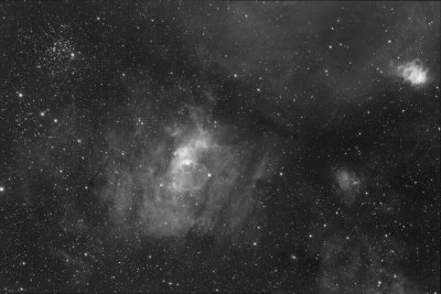 M52, ngc 7635 Bubble nebula et ngc 7538