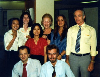 Rosie and the AGL team 1980