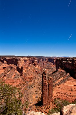 Spider Rock Star Trail 1 (Canyon De Chelly)