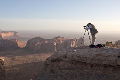 Robert Photographing from Hunt's Mesa - Courtesy Paul Sumi