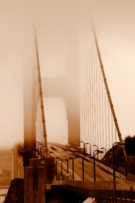 Sepia Golden Gate Bridge