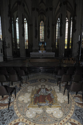 View fom the choir into the oldest portion of the cathedral