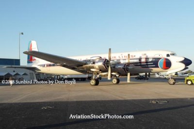 2008 - the Historical Flight Foundation's restored Eastern Air Lines DC-7B N836D aviation aircraft stock photo #10062