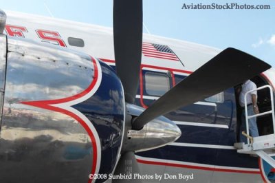 2008 - the Historical Flight Foundation's restored DC-7B N836D aviation aircraft stock photo #10025