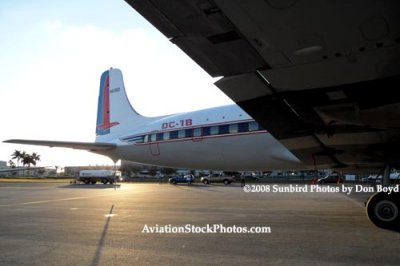 2008 - the Historical Flight Foundation's restored DC-7B N836D aviation aircraft stock photo #10060
