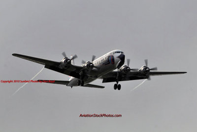 2010 - Historical Flight Foundation's restored Eastern Air Lines DC-7B N836D aviation airline stock photo #5693