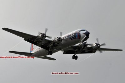 2010 - Historical Flight Foundation's restored Eastern Air Lines DC-7B N836D aviation airline stock photo #5696