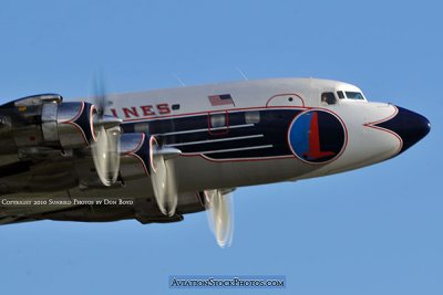 2010 - Historical Flight Foundation's restored Eastern Air Lines DC-7B N836D aviation airline stock photo #5731
