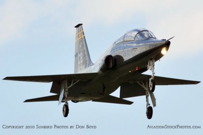 USAF T-38 Talon final approach to OPF military aviation stock photo #6407