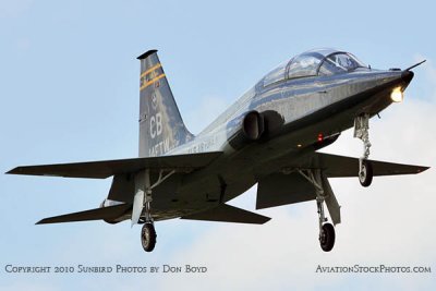 USAF T-38 Talon final approach to OPF military aviation stock photo #6408