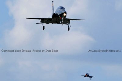USAF T-38 Talon final approach to OPF military aviation stock photo #6418