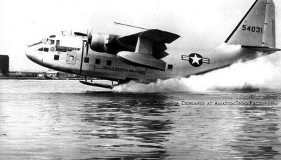 USAF Stroukoff Aircraft Corporation YC-134A (AF# 55-4031) with Pantobase system for amphibious operations