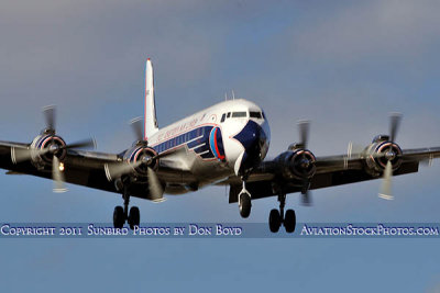 2011 - Historical Flight Foundation's restored Eastern Air Lines DC-7B N836D airliner aviation stock #6758