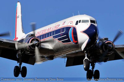 2011 - Historical Flight Foundation's restored Eastern Air Lines DC-7B N836D airliner aviation stock #6761