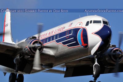 2011 - Historical Flight Foundation's restored Eastern Air Lines DC-7B N836D airliner aviation stock #6762