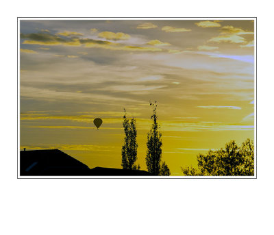 Ballooning At Sunset