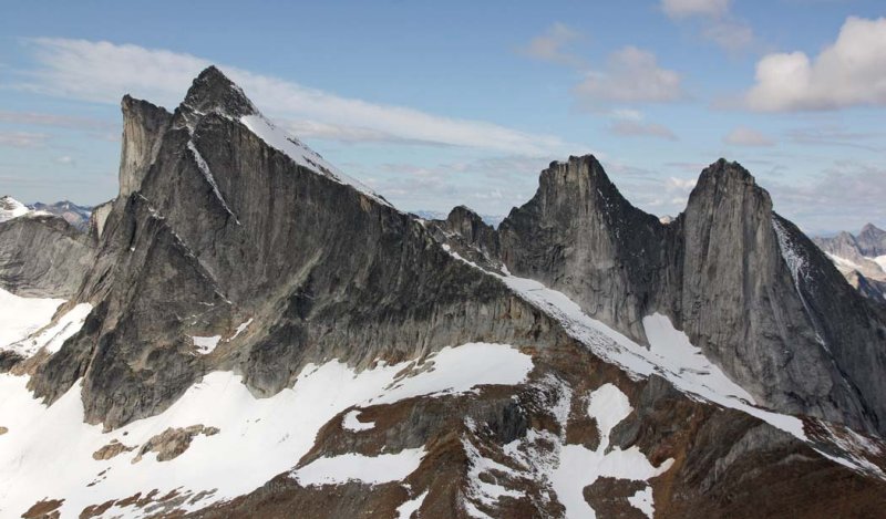 Leaning Towers:  Hall Pk, Block Tower, Wall Tower, N/NE Faces <br> (Kootenay090908-_348.jpg)