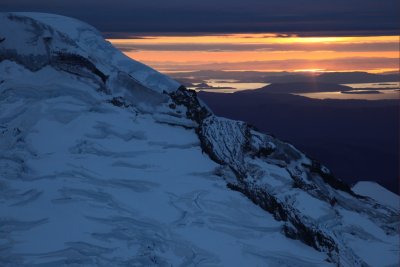 Upper Park Glacier Headwall & NE Ridge  (MtBaker100909-71adj.jpg)