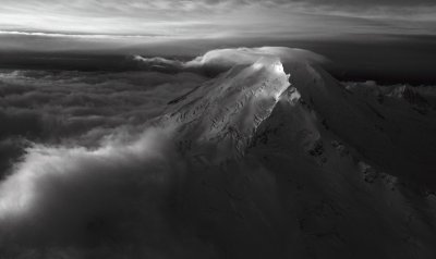 Baker, View SW  (MtBaker112210-050adjBW.jpg)