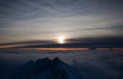 Sunset At Mt. Challenger <br> (Pickets020811-103.jpg)*