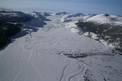 Bridge Glacier, View NW <br> (Lillooet011508-_0146.jpg)
