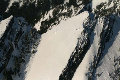 Higgins, Upper SW Face Ski Tracks  (Higgins021708-_10.jpg)