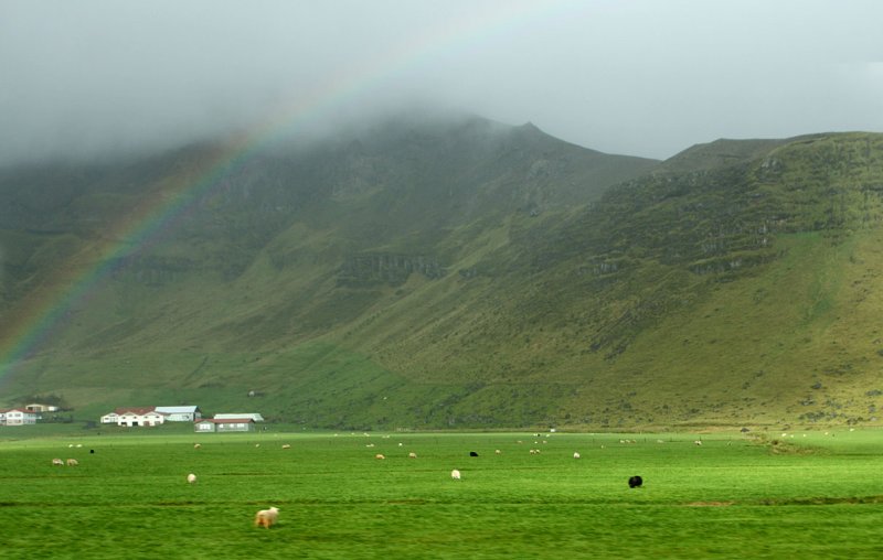 Rainbow after the rain storm