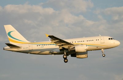 A-319 business jet carrying VIP passengers for UN meeting landing in JFK